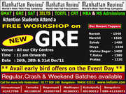 Free New GRE Workshop in Hyderabad