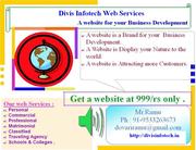 get a website at 999/rs including domain and hosting 