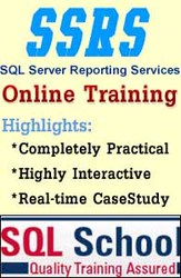 COMPLETE PRACTICAL SSRS ONLINE TRAINING @ SQL SCHOOL