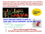 JAVA ONLINE FREE DEMO: @ virtualameerpet.com