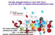 MSSQL ONLINE FREE DEMO: @ virtualameerpet.com