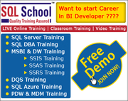 Complete Practical Trainers for SQL BI at SQL School