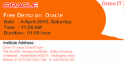 Free Oracle-11g Demo on 04-April-2015 Saturday Morning 11:00 AM