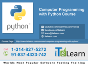 Computer Programming with Python Course