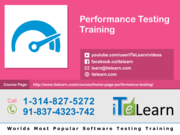 Performance Testing Training