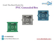 Buy PVC boxes for Concealed wiring Online