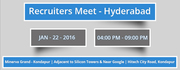 Hyderabad – Recruiters Meet – Jan 22,  2016