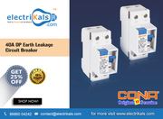 Buy Cona 40A DP Earth Leakage Circuit Breaker Online