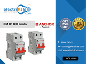 Buy Anchor  63A DP Uno Isolator Online