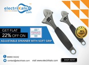 Buy Taparia 155mm Chrome Plated AdjustableSpanner with SoftGrip Online