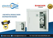 Buy Anchor 6 Way SPN UNO Metal Double Door Distribution Board Online