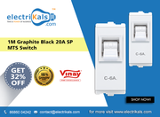 Buy Vinay Group 1094 1M Graphite Black 20A SP MTS Switch Online