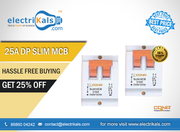 MCB - Buy Cona 10006 25A DP Slim MCB - C Type Online