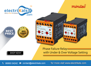 Buy Minilec HLV D2 DIN Rail MountedVoltage Sensing Phase Failure Relay