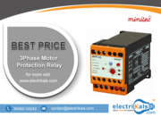 Minilec MPR D2 DIN Rail Mounted 3Ph. Motor Protection Relay Online