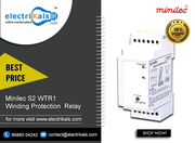 Minilec S2 WTR1 DIN Rail Mounted Winding Protection Thermistor Relay 