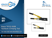 Braco TKYQ-300B 16-300 Sq. mm Hydraulic Crimping tool