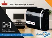 V Guard Mini Crystal Voltage Stabilizer For LCD/LED TVs	 