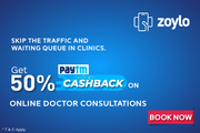 Zoylo Offers 50% Paytm Cashback on Online Doctor Consultation