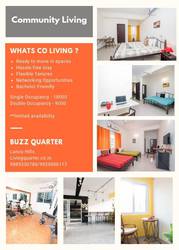 Studio Apartments, Rooms for rent Hyderabad, Gachibowli - Living quarter