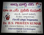 Dr Praveen kumar MD,  DM,  Best Cardiologist in Kurnool