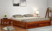 Get up to 55% off on queen size bed online at Wooden Street