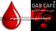 urgent blood requirement