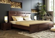 Get double beds online upto 55% off at Wooden Street