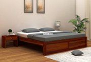 Get the latest double bed designs at Wooden Street