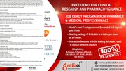 Best training provided in pharmacovigilance with 100% placements
