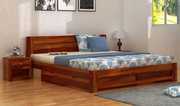 Offer of upto 55% off on all double beds @ Wooden Street