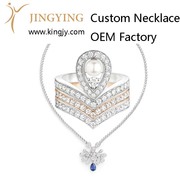 Custom design 925 sterling silver necklace supplier
