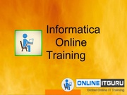 informatica online training | informatica training | OnlineITGuru