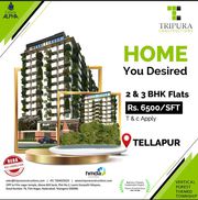 3BHK Flats in Tellapur | Tripura Constructions