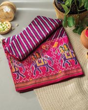 Fabric Ikat Saree Collection at Brand Mandir
