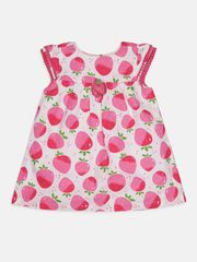 Baby Girl Printed Dress - Strawberries