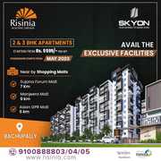 2 and 3BHK Gated Community flats in Bachupally | Skyon by Risinia