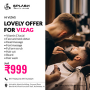 Make Mens In A Stylish Way With Our Eight Beauty Services @999 Only In Splash Beauty Lounge Asilmetta Vizag