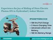 Experience the Joy of Riding of Hero Electric Photon HX in Hyderabad |