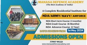 A COMPLETE RESIDENTIAL INSTITUTE FOR NDA/ARMY/NAVY/AIRFORCE