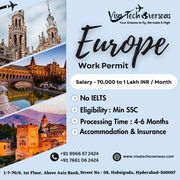 Europe work visa consultant Hyderabad | Visa Tech Overseas