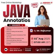 Free Online Java Annotations Workshop – Aug 2nd @ 7 AM